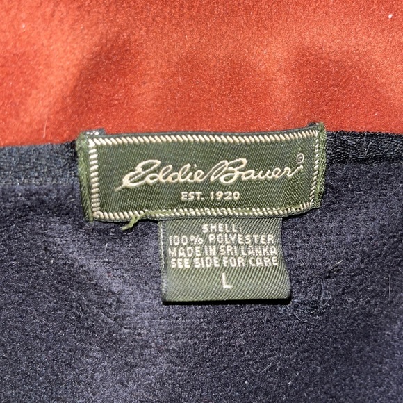 Mens Eddie Bauer Windcutter Fleece Vest Winter Fashion - Picture 2 of 2